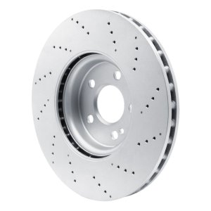 Mercedes-Benz CLA250 Brake Rotor (1) - Front - R1 Concepts - Drilled Carbon Alloy GeoMET - `19-`25